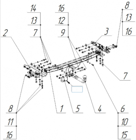 Фаркоп 4851-A Oris на Jeep Grand Cherokee 2010-2014, 2014-2021 без подрезки бампера. Тип шара: A. Нагрузки: 3500/140 кг., масса фаркопа 27,6 кг (без электрики в комплекте) от магазина ФаркопРос